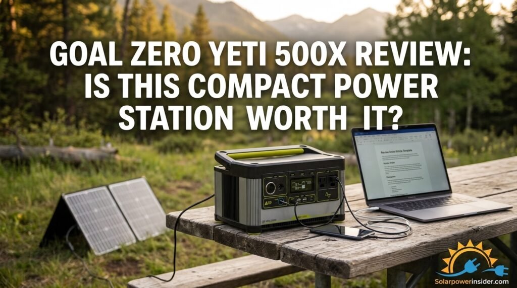 Goal Zero Yeti 500X Review Compact Power Station
